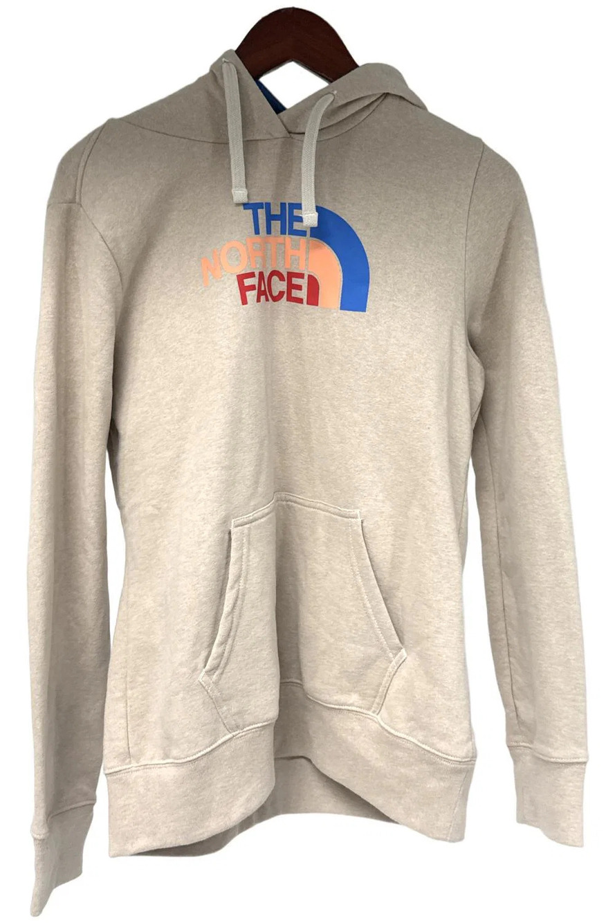 The North Face Women's Half Dome Pullover Hoodie Oatmeal Hthr/Blue - Regular